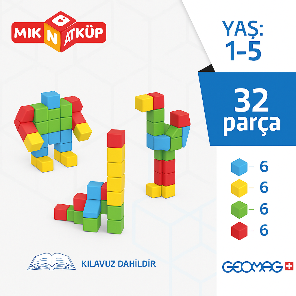 Babysroo™ Magniküp Çocuklar İçin Yaratıcı Manyetik Yapı Blokları