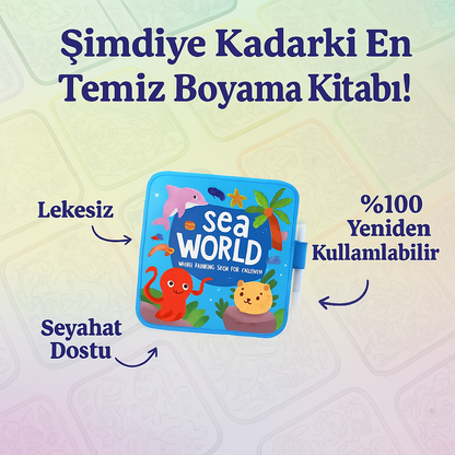 Babysroo™ Dağınıklık Yapmayan  Su Boyama Kitabı