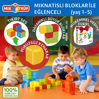 Babysroo™ Magniküp Çocuklar İçin Yaratıcı Manyetik Yapı Blokları