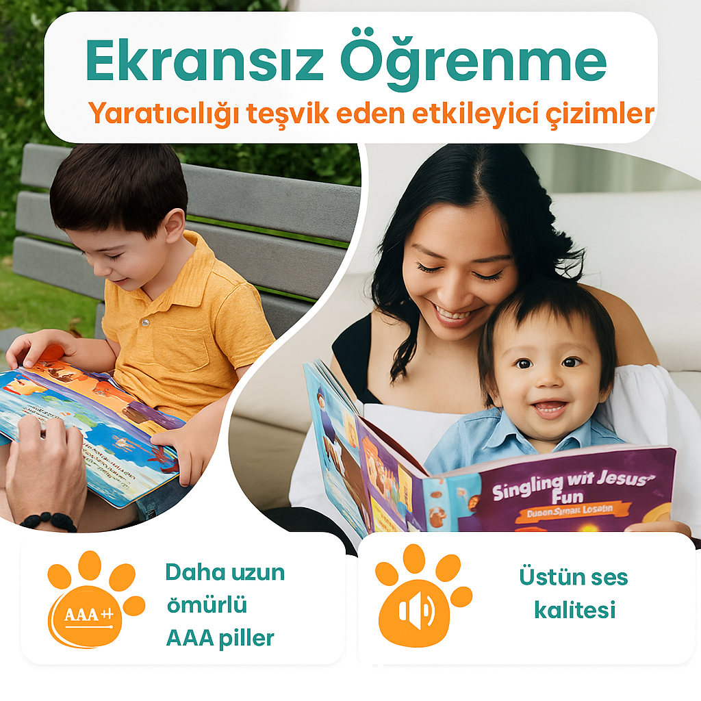 Babysroo™ Eğitici Hikayeleri Sesli Kitap Paketi - Dijital Boyama Kitabı
