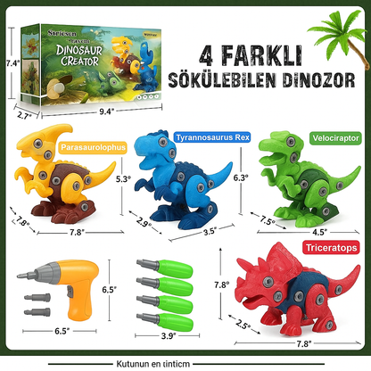 Babysroo™ Dinozor STEM Yapım Oyuncak Seti