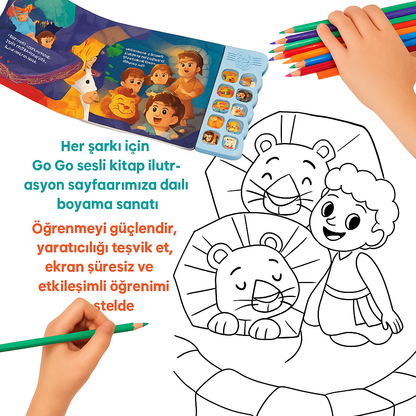 Babysroo™ Eğitici Hikayeleri Sesli Kitap Paketi - Dijital Boyama Kitabı