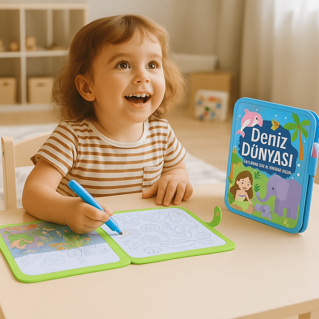 Babysroo™ Dağınıklık Yapmayan  Su Boyama Kitabı